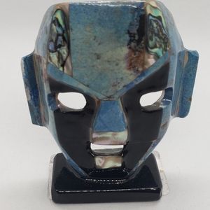 Lacquered Gemstone Mask